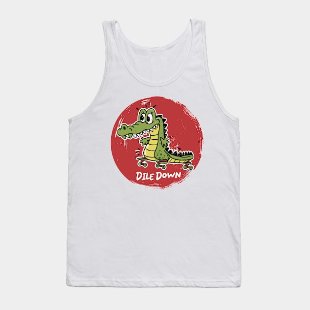 Dile Down Tank Top by OldSchoolRetro